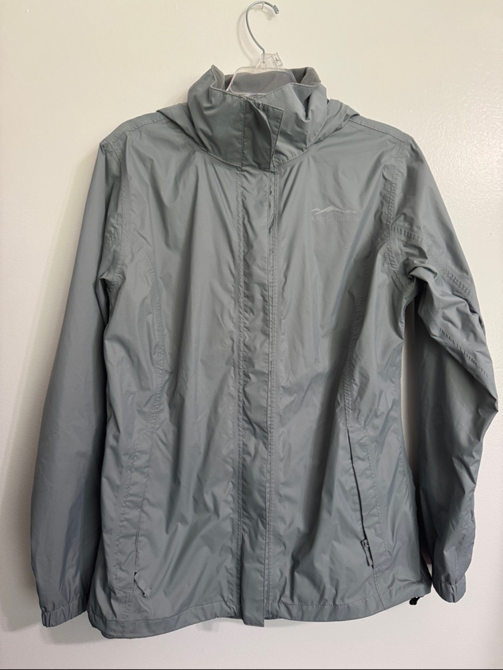 Lauren James Light Gray Lightweight Rain Jacket